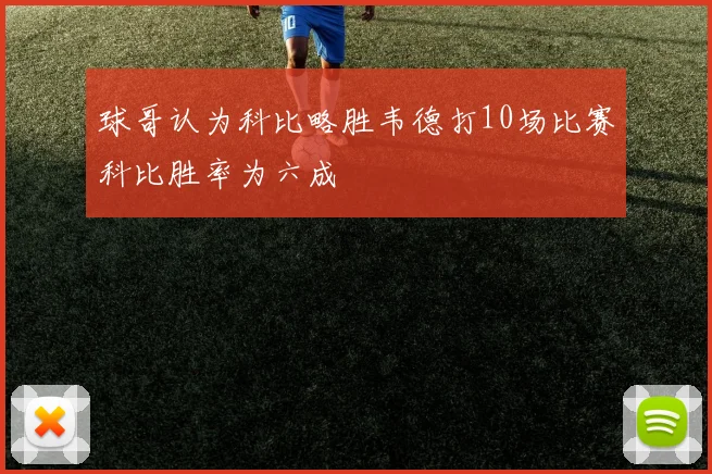 球哥认为科比略胜韦德打10场比赛科比胜率为六成